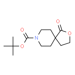 ChemSpider 2D Image | tert-Butyl-1-oxo-2-oxa-8-azaspiro[4.5]decan-8-carboxylat | C13H21NO4