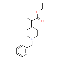 ChemSpider 2D Image | Ethyl 2-(1-benzyl-4-piperidinylidene)propanoate | C17H23NO2