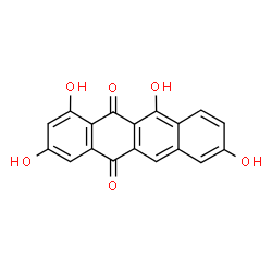 ChemSpider 2D Image | 1,3,8,11-Tetrahydroxy-5,12-tetracenedione | C18H10O6
