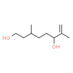 ChemSpider 2D Image | 3,7-Dimethyl-7-octene-1,6-diol | C10H20O2