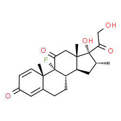 ChemSpider 2D Image | 11-Dehydrodexamethasone | C22H27FO5