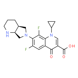 ChemSpider 2D Image | 8-Desmethoxy-8-fluoro Moxifloxacin | C20H21F2N3O3