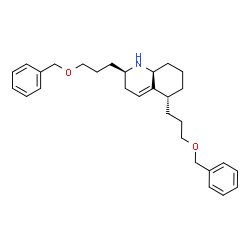 ChemSpider 2D Image | (2R,5R,8aS)-2,5-Bis[3-(benzyloxy)propyl]-1,2,3,5,6,7,8,8a-octahydroquinoline | C29H39NO2