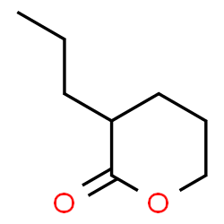 ChemSpider 2D Image | 3-Propyltetrahydro-2H-pyran-2-one | C8H14O2