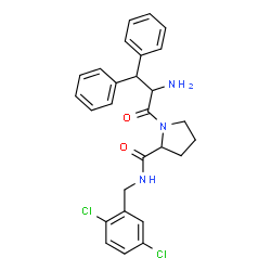ChemSpider 2D Image | beta-Phenylphenylalanyl-N-(2,5-dichlorobenzyl)prolinamide | C27H27Cl2N3O2