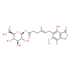 ChemSpider 2D Image | mycophenolic acid acyl glucuronide | C23H28O12