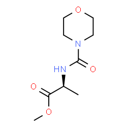 ChemSpider 2D Image | L-alanine, N-(4-morpholinylcarbonyl)-, methyl ester | C9H16N2O4