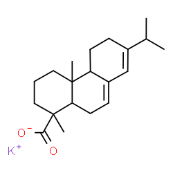ChemSpider 2D Image | Potassium abieta-7,13-dien-18-oate | C20H29KO2