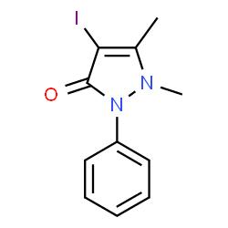 ChemSpider 2D Image | IODOANTIPYRINE | C11H11IN2O