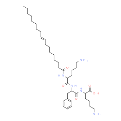 ChemSpider 2D Image | N~2~-[(9E)-9-Octadecenoyl]lysylphenylalanyllysine | C39H67N5O5