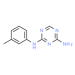 ChemSpider 2D Image | N2-(m-tolyl)-1,3,5-triazine-2,4-diamine | C10H11N5