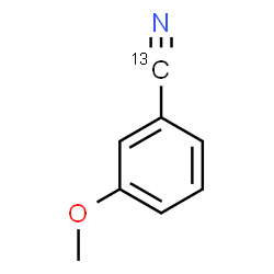ChemSpider 2D Image | 3-Methoxy(cyano-~13~C)benzonitrile | C713CH7NO