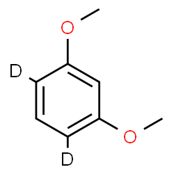 ChemSpider 2D Image | 1,3-Dimethoxy(4,6-~2~H_2_)benzene | C8H8D2O2