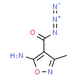 ChemSpider 2D Image | 5-Amino-3-methyl-1,2-oxazole-4-carbonyl azide | C5H5N5O2