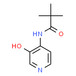 ChemSpider 2D Image | N-(3-Hydroxy-4-pyridinyl)-2,2-dimethylpropanamide | C10H14N2O2