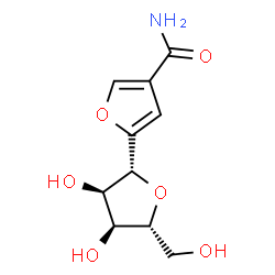 ChemSpider 2D Image | (2'R,3'R,4'S,5'R)-3',4'-Dihydroxy-5'-(hydroxymethyl)-2',3',4',5'-tetrahydro-2,2'-bifuran-4-carboxamide | C10H13NO6