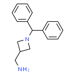 ChemSpider 2D Image | 1-(Diphenylmethyl)-3-azetidinemethanamine | C17H20N2