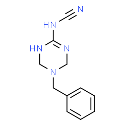 ChemSpider 2D Image | [3-(phenylmethyl)-2,4-dihydro-1H-1,3,5-triazin-6-yl]cyanamide | C11H13N5