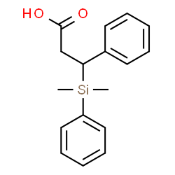 ChemSpider 2D Image | 3-[Dimethyl(phenyl)silyl]-3-phenylpropanoic acid | C17H20O2Si