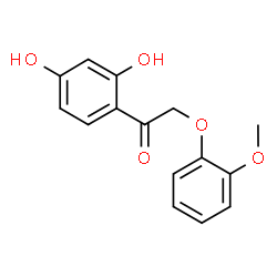 ChemSpider 2D Image | 1-(2,4-dihydroxyphenyl)-2-(2-methoxyphenoxy)ethanone | C15H14O5