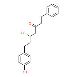 ChemSpider 2D Image | 5-Hydroxy-7-(4-hydroxyphenyl)-1-phenyl-3-heptanone | C19H22O3