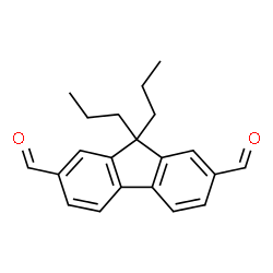 ChemSpider 2D Image | 9,9-Dipropyl-9H-fluorene-2,7-dicarbaldehyde | C21H22O2