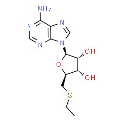 ChemSpider 2D Image | 5'-S-Ethyl-5'-thioadenosine | C12H17N5O3S