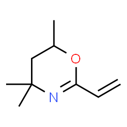 ChemSpider 2D Image | 4,4,6-Trimethyl-2-vinyl-5,6-dihydro-4H-1,3-oxazine | C9H15NO