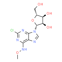 ChemSpider 2D Image | 2-Chloro-N-methoxyadenosine | C11H14ClN5O5