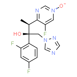ChemSpider 2D Image | Voriconazole N-Oxide | C16H14F3N5O2