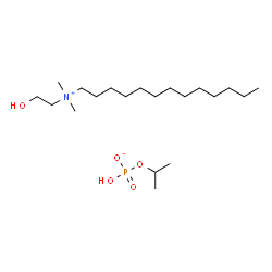 ChemSpider 2D Image | N-(2-Hydroxyethyl)-N,N-dimethyl-1-tridecanaminium isopropyl hydrogen phosphate | C20H46NO5P