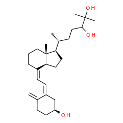 ChemSpider 2D Image | (3S,5Z,7Z)-9,10-Secocholesta-5,7,10-triene-3,24,25-triol | C27H44O3