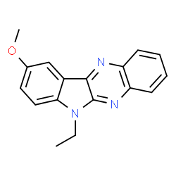 ChemSpider 2D Image | 6-ethyl-9-methoxy-indolo[3,2-b]quinoxaline | C17H15N3O