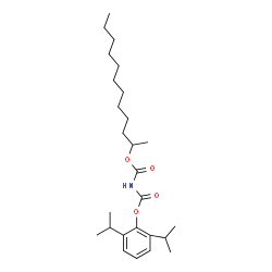 ChemSpider 2D Image | 2,6-Diisopropylphenyl 2-dodecanyl imidodicarbonate | C26H43NO4