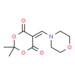 ChemSpider 2D Image | 2,2-dimethyl-5-(morpholin-4-ylmethylene)-1,3-dioxane-4,6-dione | C11H15NO5
