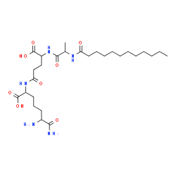 ChemSpider 2D Image | N-Dodecanoylalanyl-N-(5,6-diamino-1-carboxy-6-oxohexyl)glutamine | C27H49N5O8