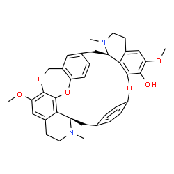 ChemSpider 2D Image | (1R,16R)-10,26-Dimethoxy-15,31-dimethyl-7,24,34-trioxa-15,31-diazaoctacyclo[19.10.3.2~3,6~.1~8,12~.1~18,22~.0~16,36~.0~25,33~.0~28,32~]octatriaconta-3,5,8(36),9,11,18(35),19,21,25,27,32,37-dodecaen-9-
ol | C37H38N2O6