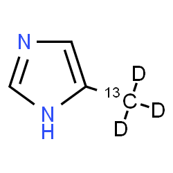 ChemSpider 2D Image | 4-(trideuteriomethyl)-3H-imidazole | C313CH3D3N2