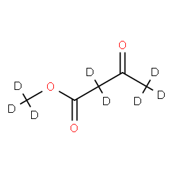 ChemSpider 2D Image | (~2~H_3_)Methyl 3-oxo(~2~H_5_)butanoate | C5D8O3