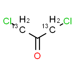 ChemSpider 2D Image | 1,3-Dichloro-2-(1,3-~13~C_2_)propanone | C13C2H4Cl2O
