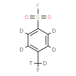 ChemSpider 2D Image | 4-(~2~H_1_,~3~H_2_)Methyl(~2~H_4_)benzenesulfonyl fluoride | C7D5T2FO2S