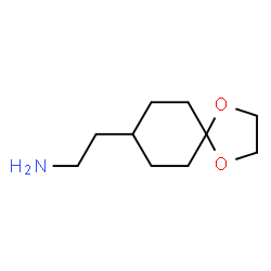 ChemSpider 2D Image | 2-(1,4-Dioxaspiro[4.5]dec-8-yl)ethanamine | C10H19NO2