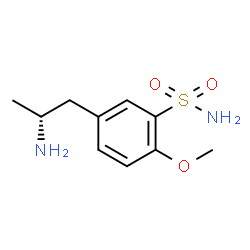 ChemSpider 2D Image | R-(-)-5-(2-Aminopropyl)-2-methoxybenzenesulfonamide | C10H16N2O3S