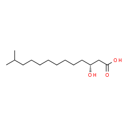 ChemSpider 2D Image | (3R)-3-Hydroxy-12-methyltridecanoic acid | C14H28O3