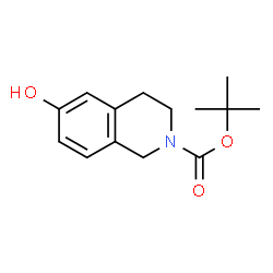 ChemSpider 2D Image | tert-Butyl 6-hydroxy-3,4-dihydroisoquinoline-2(1H)-carboxylate | C14H19NO3