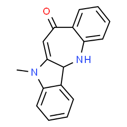 ChemSpider 2D Image | 5-Methyl-12,12a-dihydroindolo[3,2-b][1]benzazepin-7(5H)-one | C17H14N2O