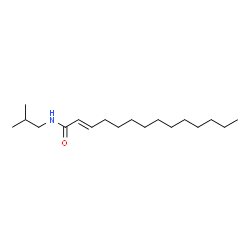 ChemSpider 2D Image | (2E)-N-Isobutyl-2-tetradecenamide | C18H35NO
