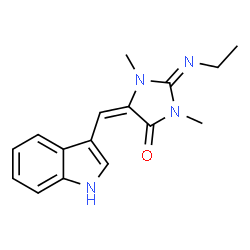 ChemSpider 2D Image | N-3'-ethylaplysinopsin | C16H18N4O