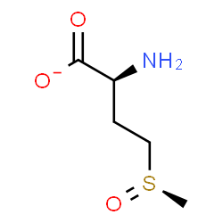 ChemSpider 2D Image | (2S)-2-Amino-4-[(R)-methylsulfinyl]butanoate | C5H10NO3S