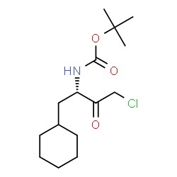 ChemSpider 2D Image | 2-Methyl-2-propanyl [(2S)-4-chloro-1-cyclohexyl-3-oxo-2-butanyl]carbamate | C15H26ClNO3